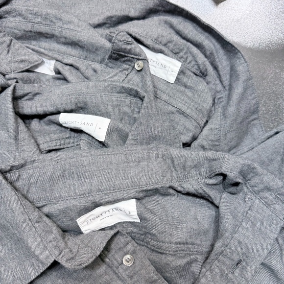 Eight & Sand Made In USA 100% Organic Long Staple Cotton Popover Shirt A39 - Picture 5 of 5